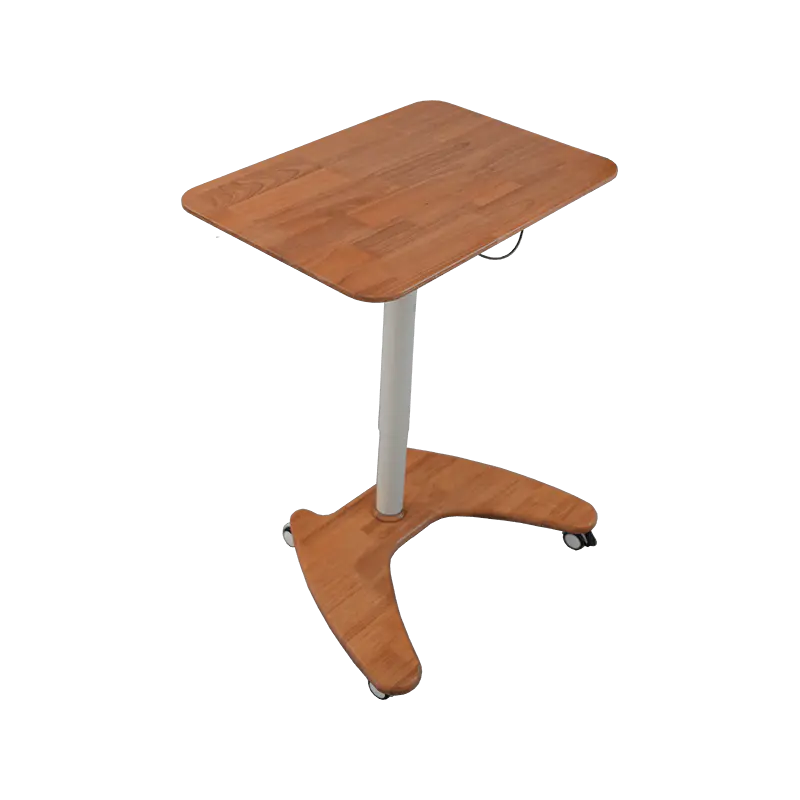 SK06-01 Natural Wood Style Pneumatic Height-Adjustable Desk