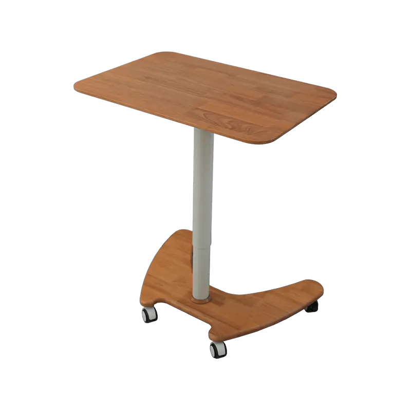 SK06-01 Natural Wood Style Pneumatic Height-Adjustable Desk